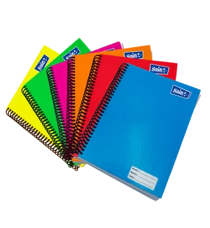 Cuaderno Saira Profesional Pasta Dura de 200 hojas, caja con 18 piezas