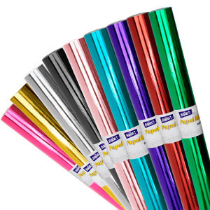 PAPEL METÁLICO ROLLO 60 CMS X 25 MTS