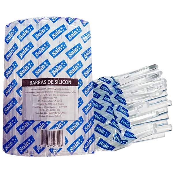 SILICÓN EN BARRA GRUESO TRASPARENTE C/10 KG