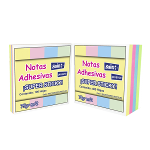Notas Adhesivas colores pastel