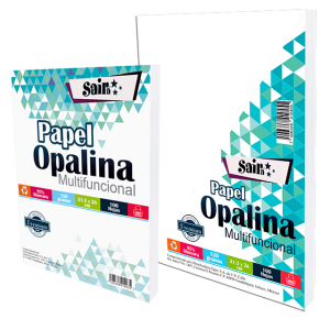 OPALINA PAPEL 120 GR BLANCA PAQ C/100